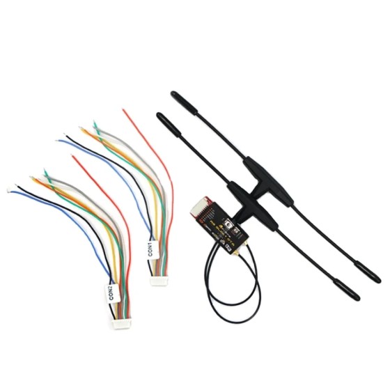 FrSky R9Slim+ OTA ACCESS 900MHz Long Range 6 PWM Outputs with Dual T Antennas Support S.Port / F.Port for RC Drone